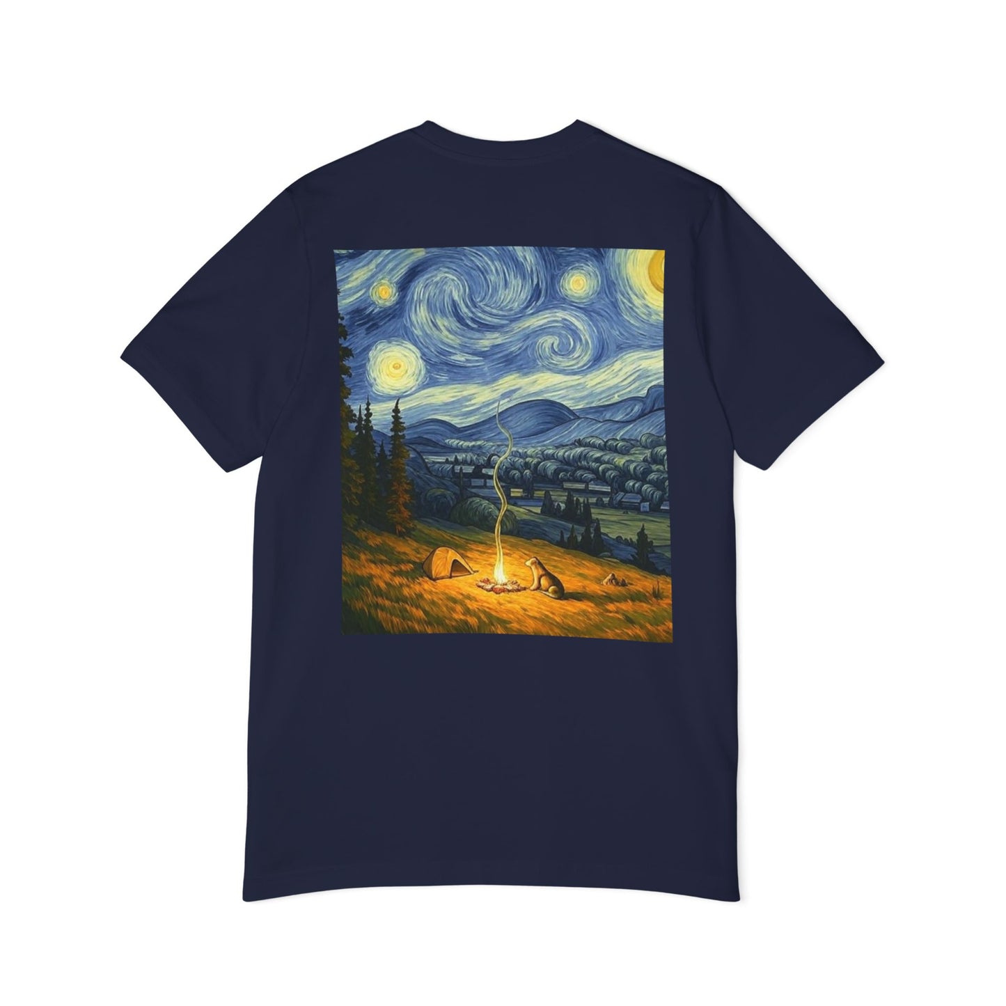 USA-Made Unisex T-Shirt with Starry Night Design