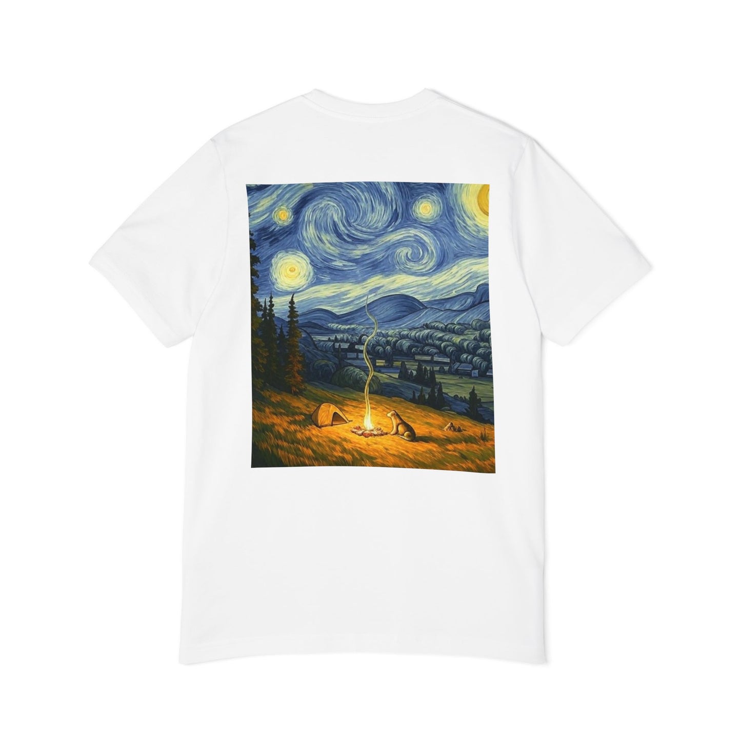USA-Made Unisex T-Shirt with Starry Night Design