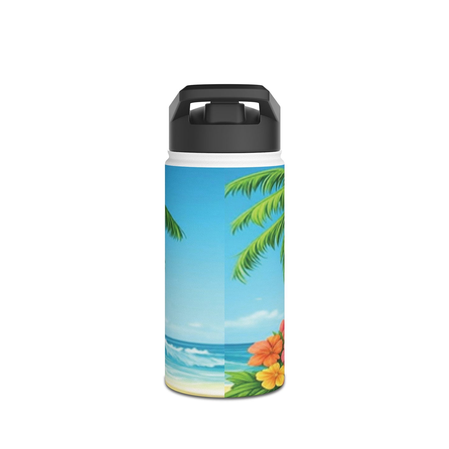 Tropical Paradise Stainless Steel Water Bottle - 28 oz
