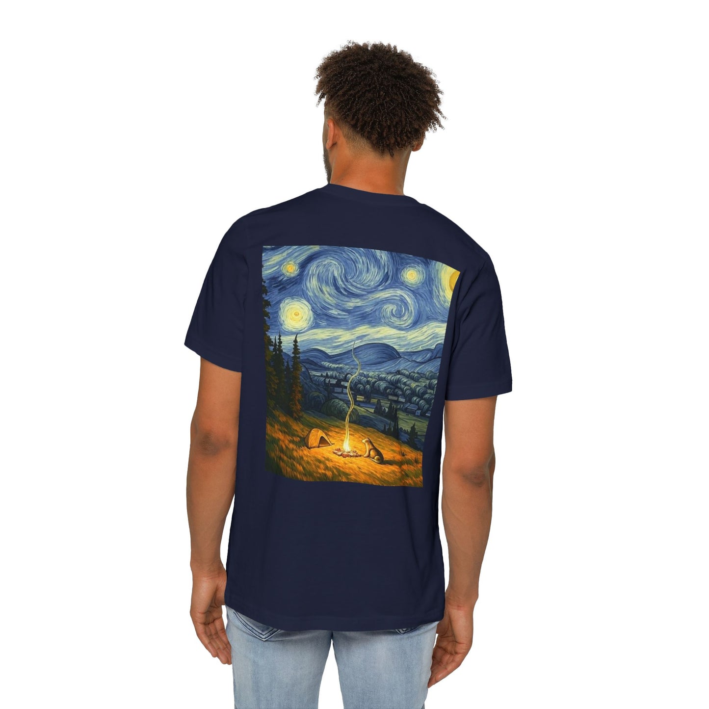 USA-Made Unisex T-Shirt with Starry Night Design