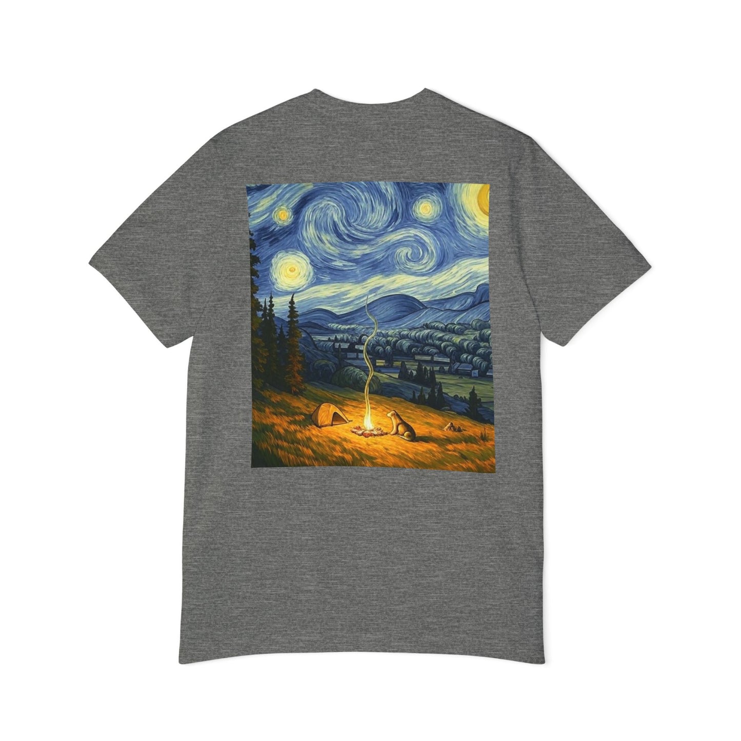 USA-Made Unisex T-Shirt with Starry Night Design