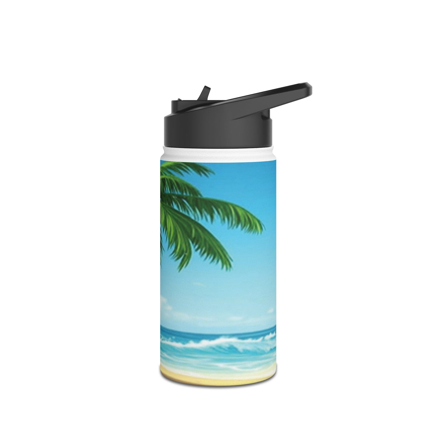 Tropical Paradise Stainless Steel Water Bottle - 28 oz