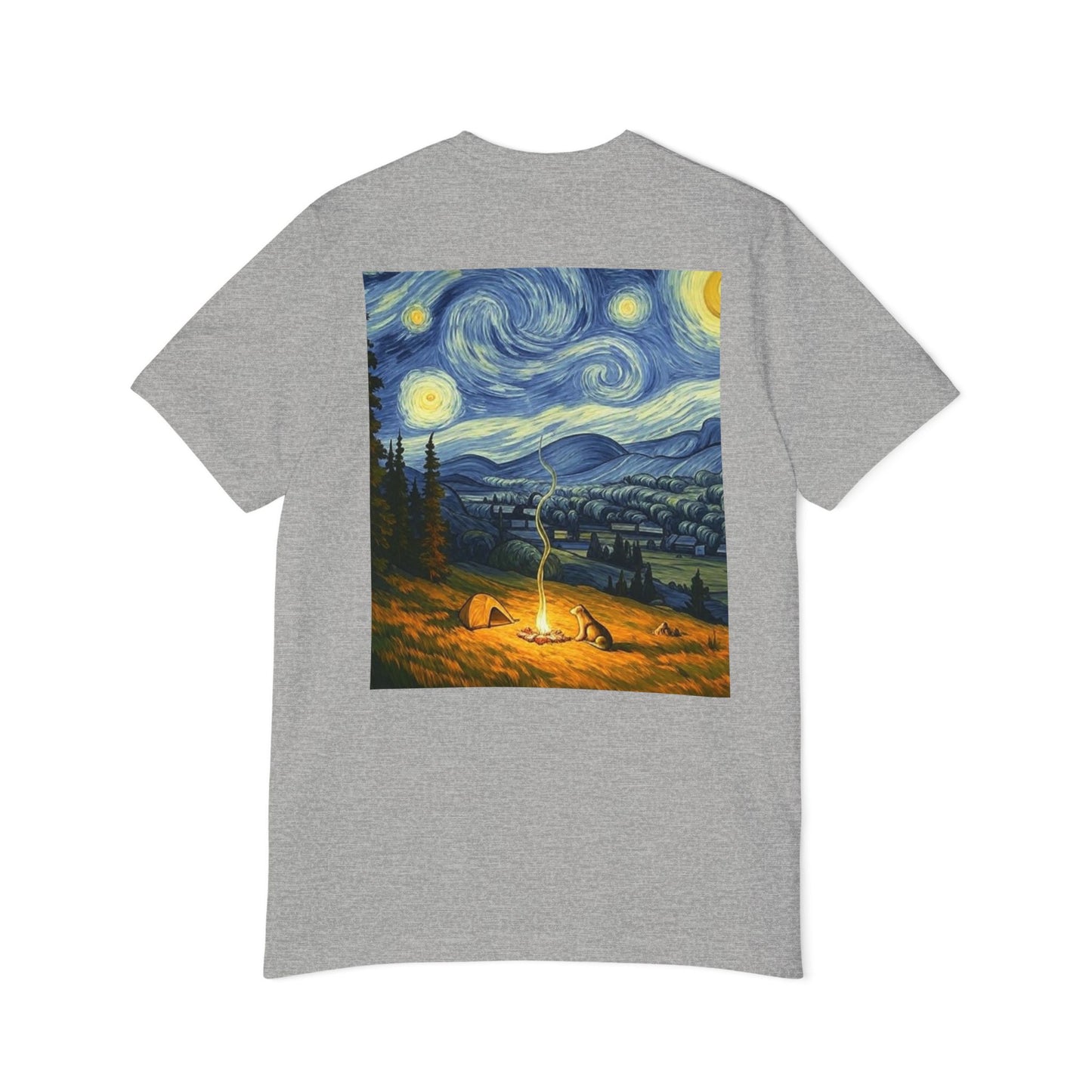 USA-Made Unisex T-Shirt with Starry Night Design