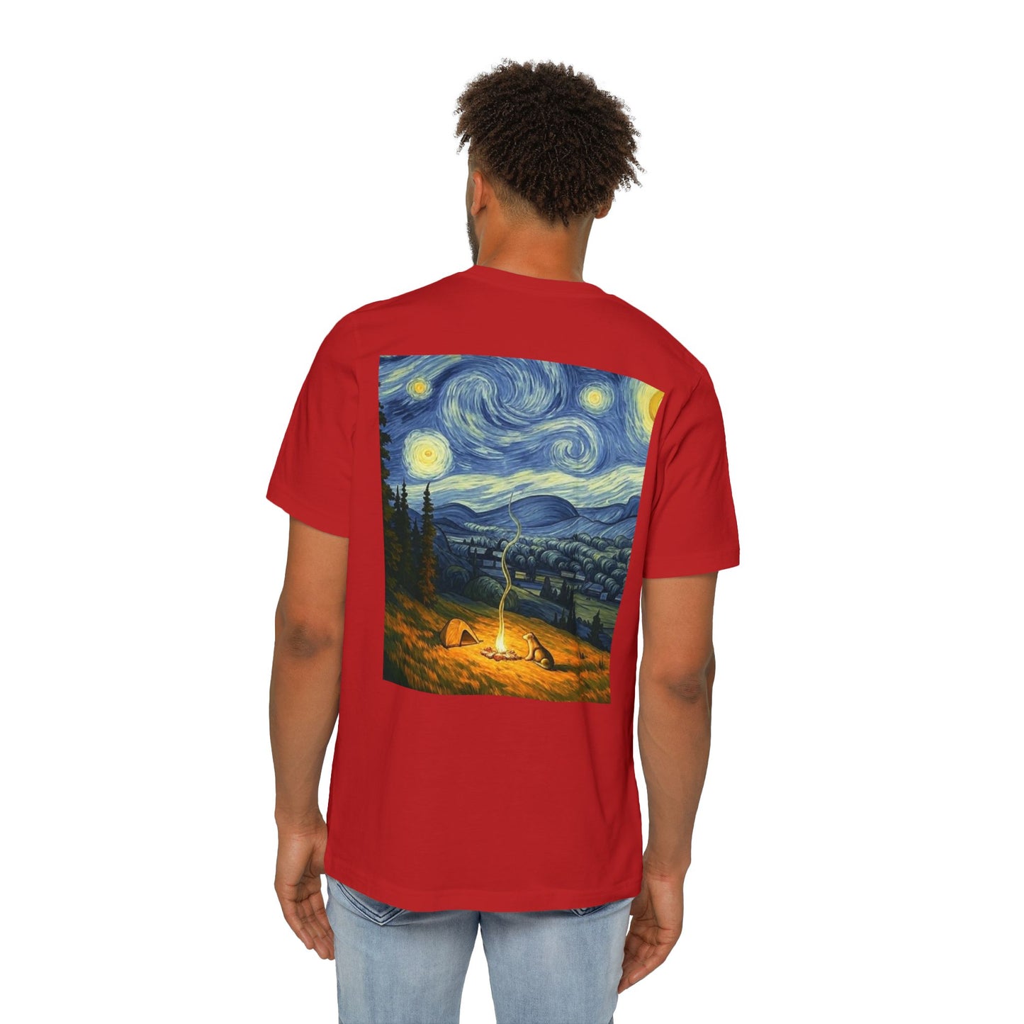 USA-Made Unisex T-Shirt with Starry Night Design